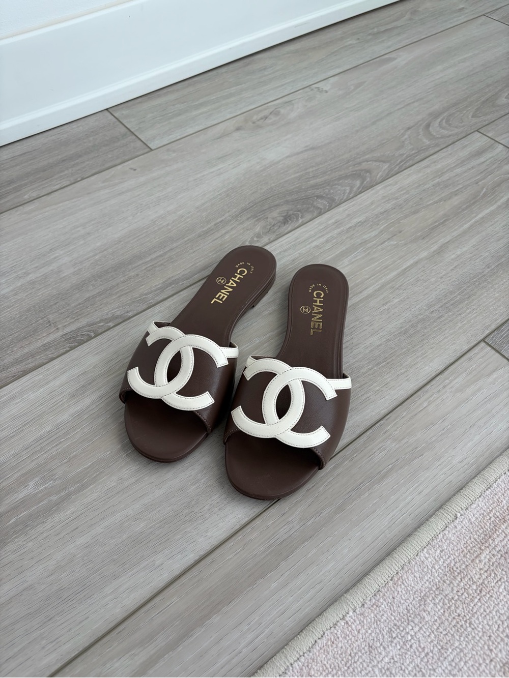 Chanel CC Slide Sandals